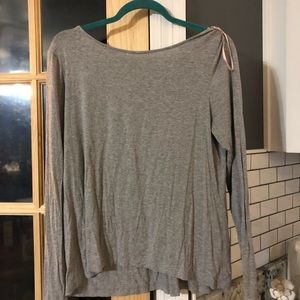 Grey long sleeve top